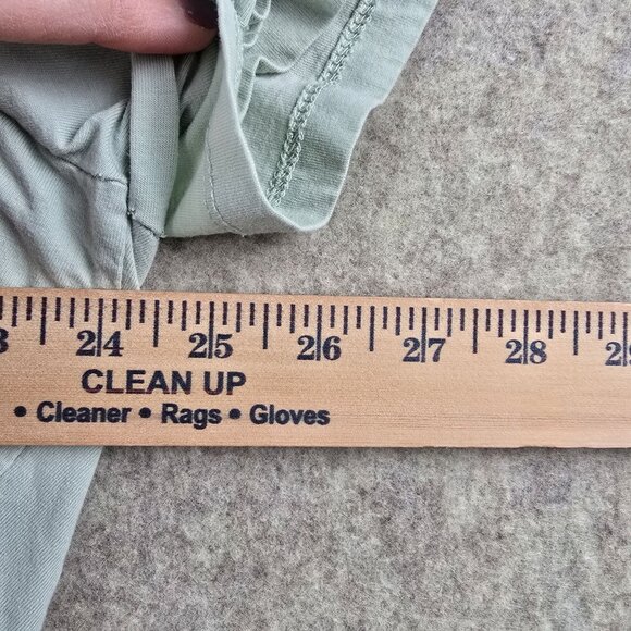 Woman Within 1X Short Sleeve Top Light Green 100% Cotton - Picture 7 of 7